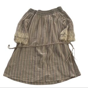 3/$35🌻 Moon River Boho Shift Dress with Belt